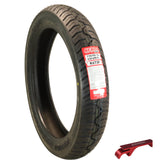 Kenda Kruz K673 110/90H-18 Front Motorcycle Street  Tire- for Cruiser Enthusiasts, Touring Riders & Daily Commuters(110-90H 18) with Kenda keychain